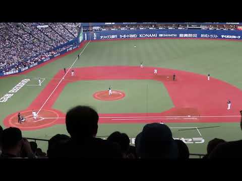 日本シリーズ2022 第5戦　9回裏に同点に追いついた時の観客の歓声