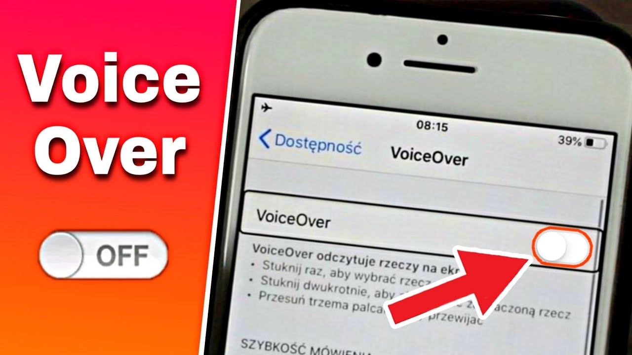 Jak Wy czy Voice Over W IPhone VoiceOver Off YouTube