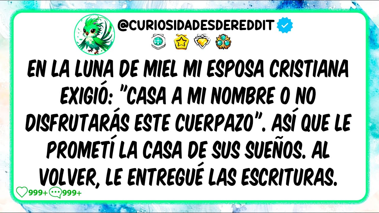 En la luna de miel mi esposa cristiana exigió: 