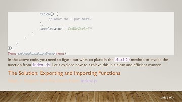 How to Call a Function from Another File in Electron.js Menu