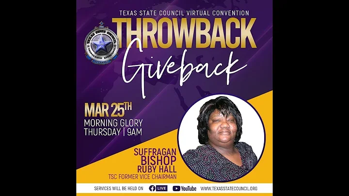 "Throwback - Giveback"| Suffragan Bishop Ruby Hall