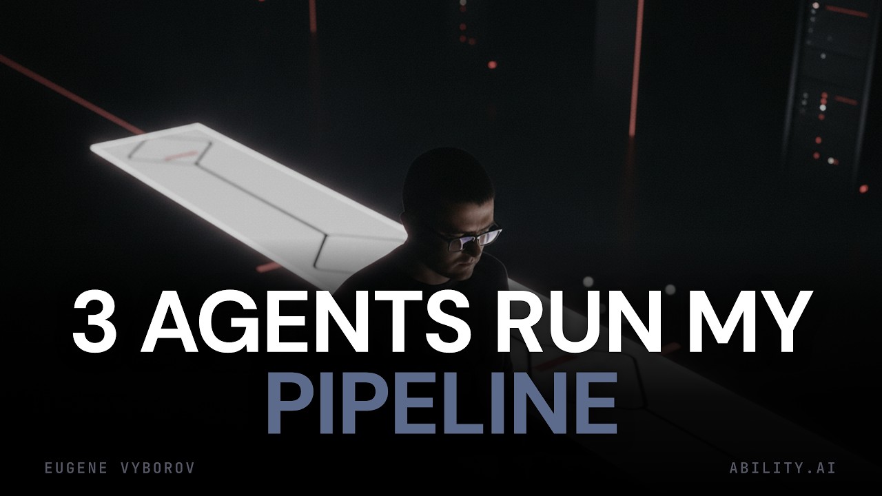 Recording: 3 AI agents run my entire software development pipeline