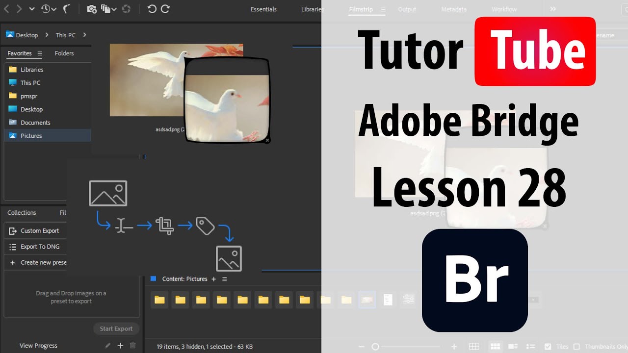Adobe Bridge - Lesson 28 - Promoting Image to Top of Stack - YouTube