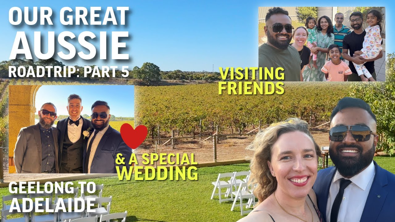 Our Great Australian Roadtrip ep.5 🇦🇺|Wind Farms, Wine Country & a Wedding in McLaren Vale, Adelaide