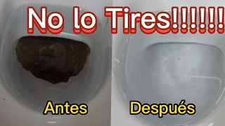 Como limpiar el inodoro de sarro extremo 🚽Como quitar el sarro de tu inodoro