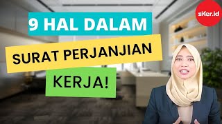 9 Hal Dalam Surat Perjanjian Kerja