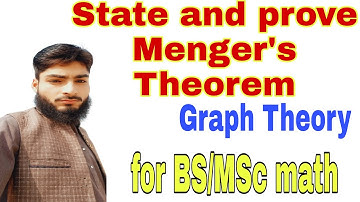 State and Prove Menger