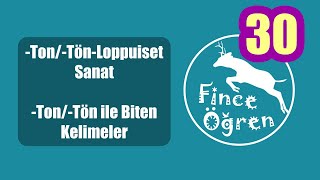 -Ton/Tön ile Biten Kelimeler / -Ton/Tön-Loppuiset Sanat