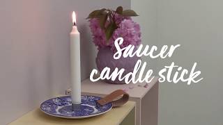 Panduro DIY – Porcelain Saucer Candle Holder