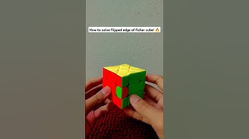 how to solve flipped edge of fisher cube...!! 🔥🤯💀#rubikscube #cube #rubikscube #shorts #shortvideo