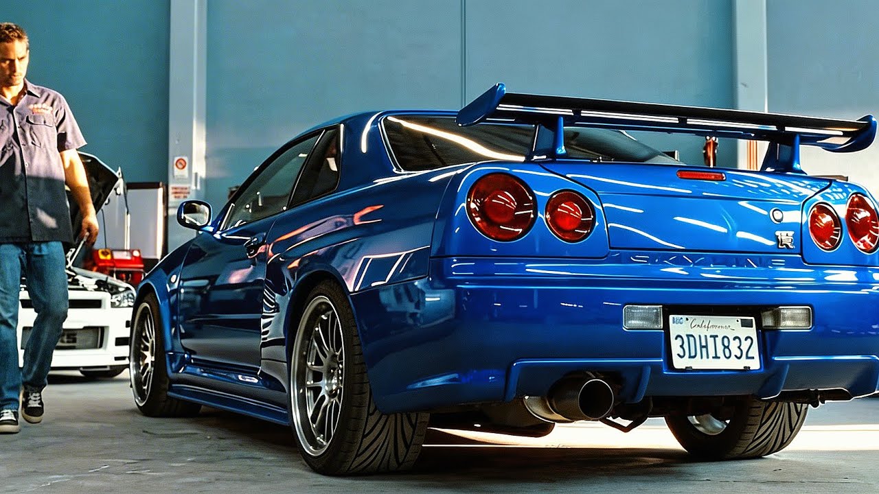 Brian O’Conner’s Nissan Skyline GT-R R34 Scene | FAST & FURIOUS 4 - YouTube