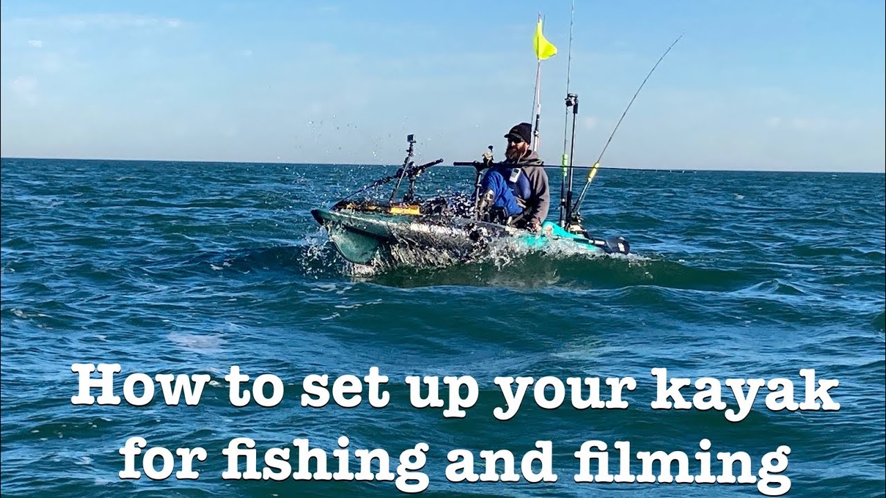 Old Town Sportsman BigWater PDL 132 Lake Erie Kayak Fishing setup YouTube