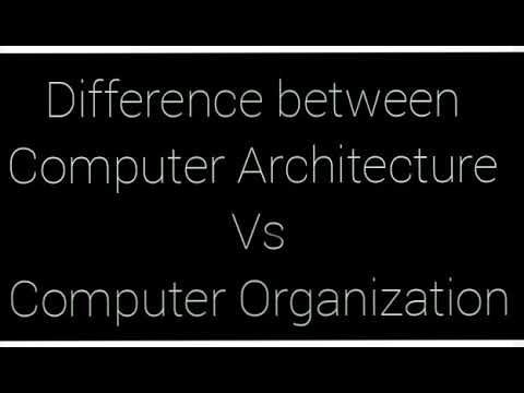 Difference between Computer Architecture and Computer Organization ...