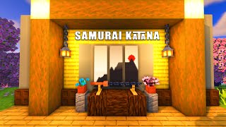 ⛏️ Minecraft :: Samurai Katana Build Tutorial ⚔️ | Perfect Japanese Sword Design! #minecraft #builds