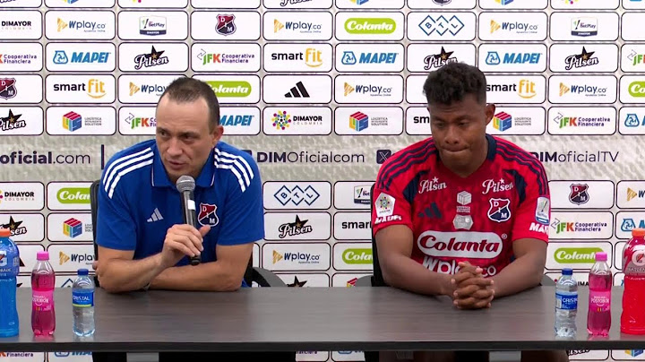 Rueda de prensa de Medellín tras su partido con Santa Fe