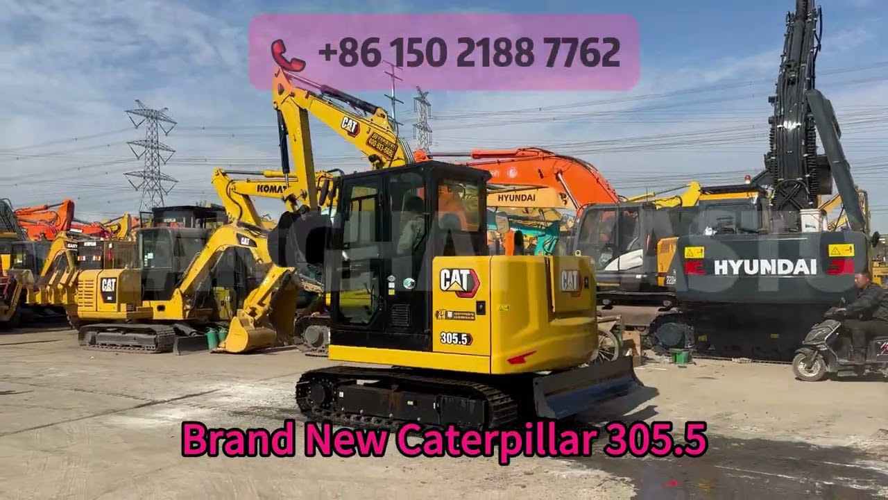 Brand New Caterpillar CAT® 305.5  Mini Hydraulic Excavator with C2.2Engine for Sale