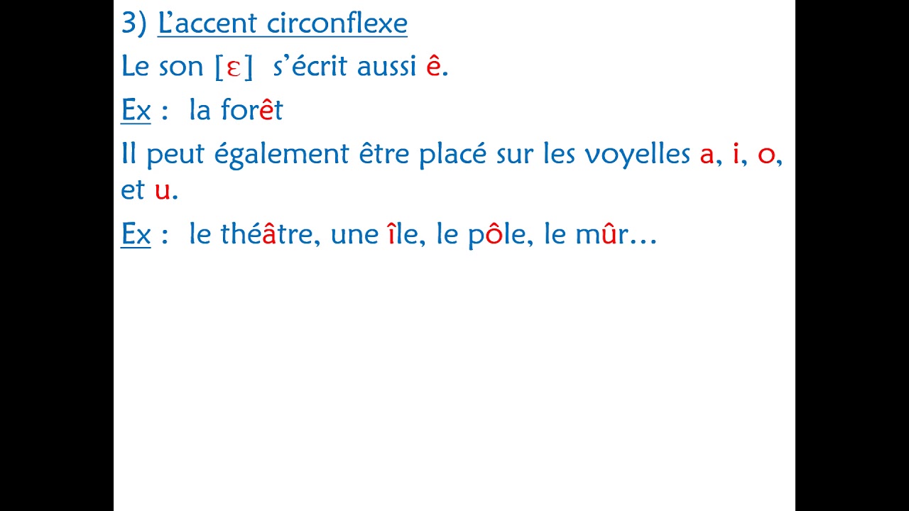 Ortho 9 Les Accents Youtube