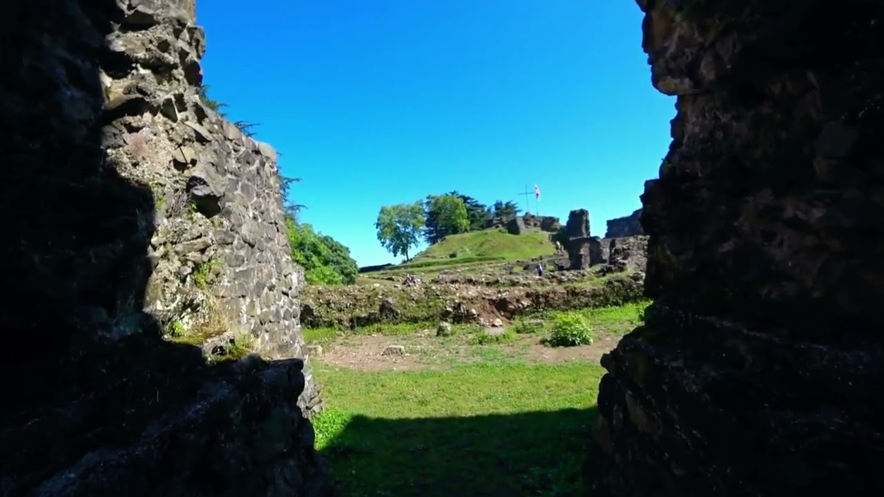 1500 year old Petra Fortress near Batumi in Georgia🇬🇪