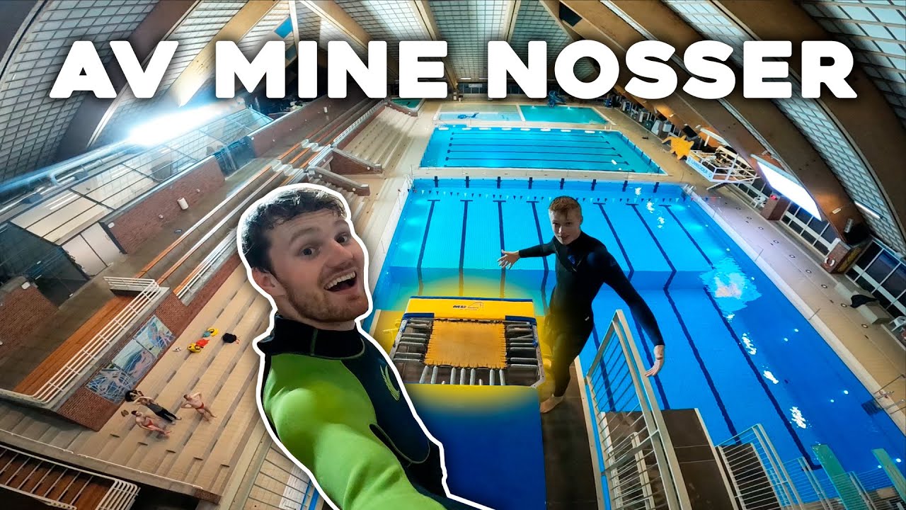 Trampolin på 10 m. vippen *TRIPLE FLIPS OG FAILS*