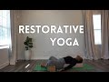 Restorative Yoga for Stress and Relaxation| 30 Min Calming Yoga for Stress