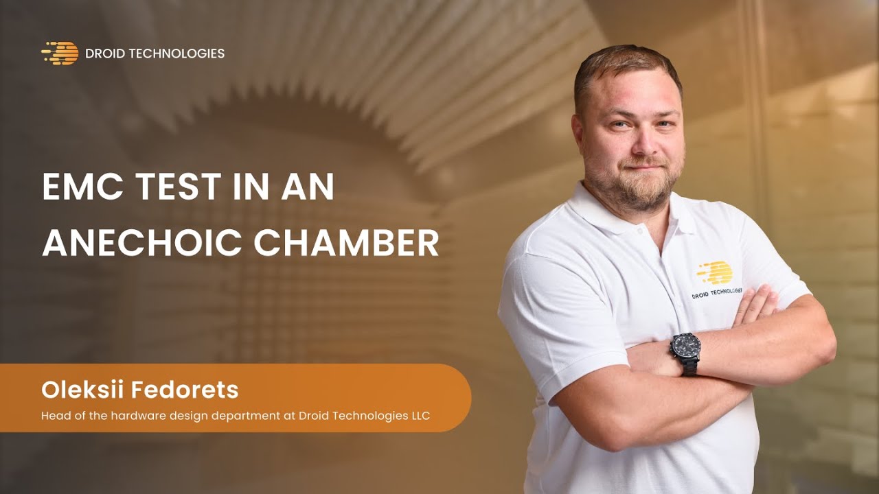 EMC test in an anechoic chamber — Droid-Technologies YouTube