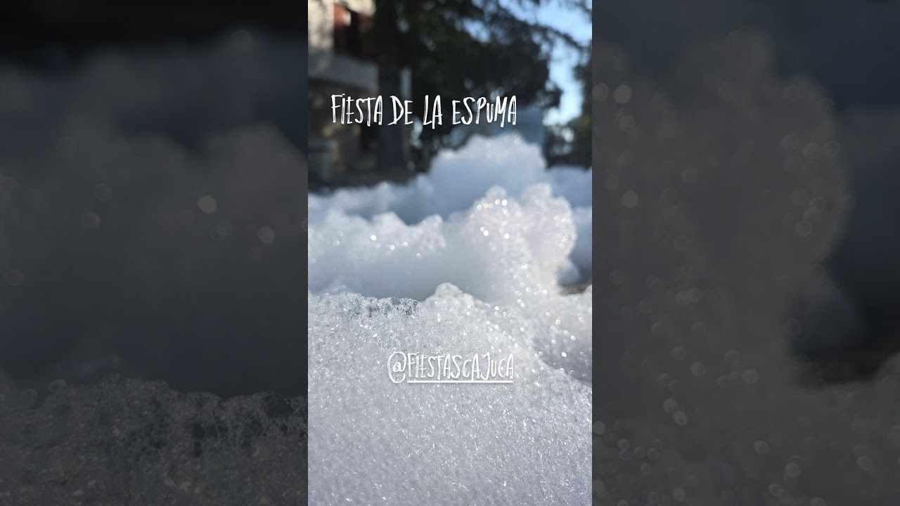 Agosto - fiesta de la espuma a motones. ¿Te animas?