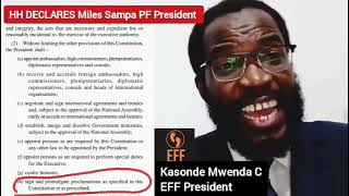 HH declares miles SAMPA as a PF president even when the issue is still in court. #pf #breakingnews