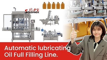 Solidpack - Automatic 1L lube oil filling line, filling machine, capping machine, labeling machine