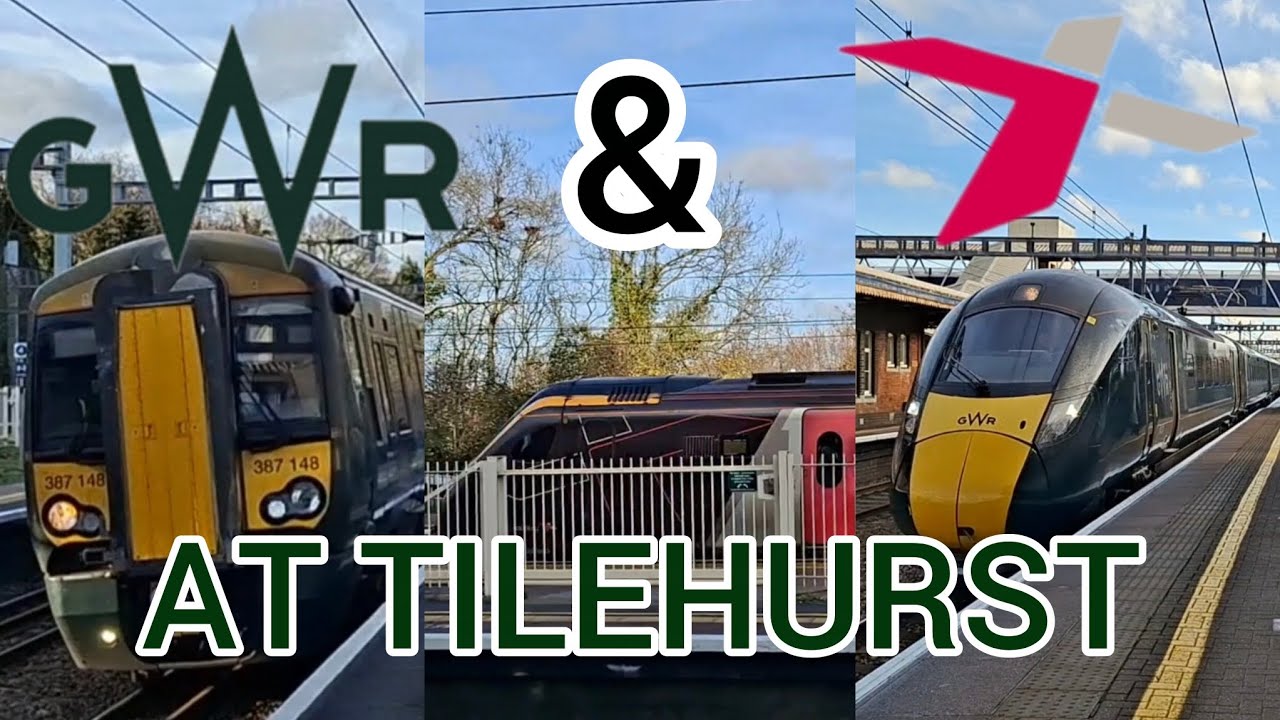 FAST Cross Country & Great Western Railway TRAINS at Tilehurst (TLH)