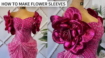 How to Make a Beautiful Fabric Flower for your Sleeves.