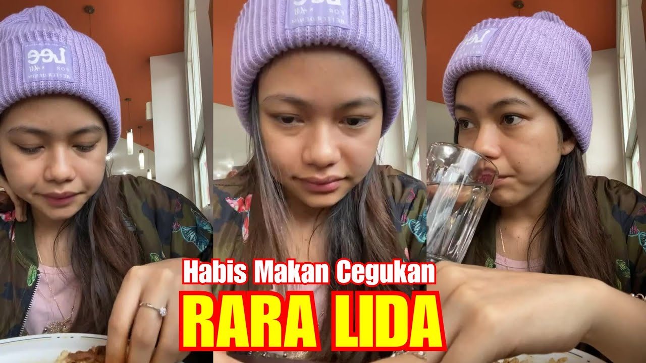 UNYU2 ..!! RARA LIDA live HABIS MAKAN CEGUKAN