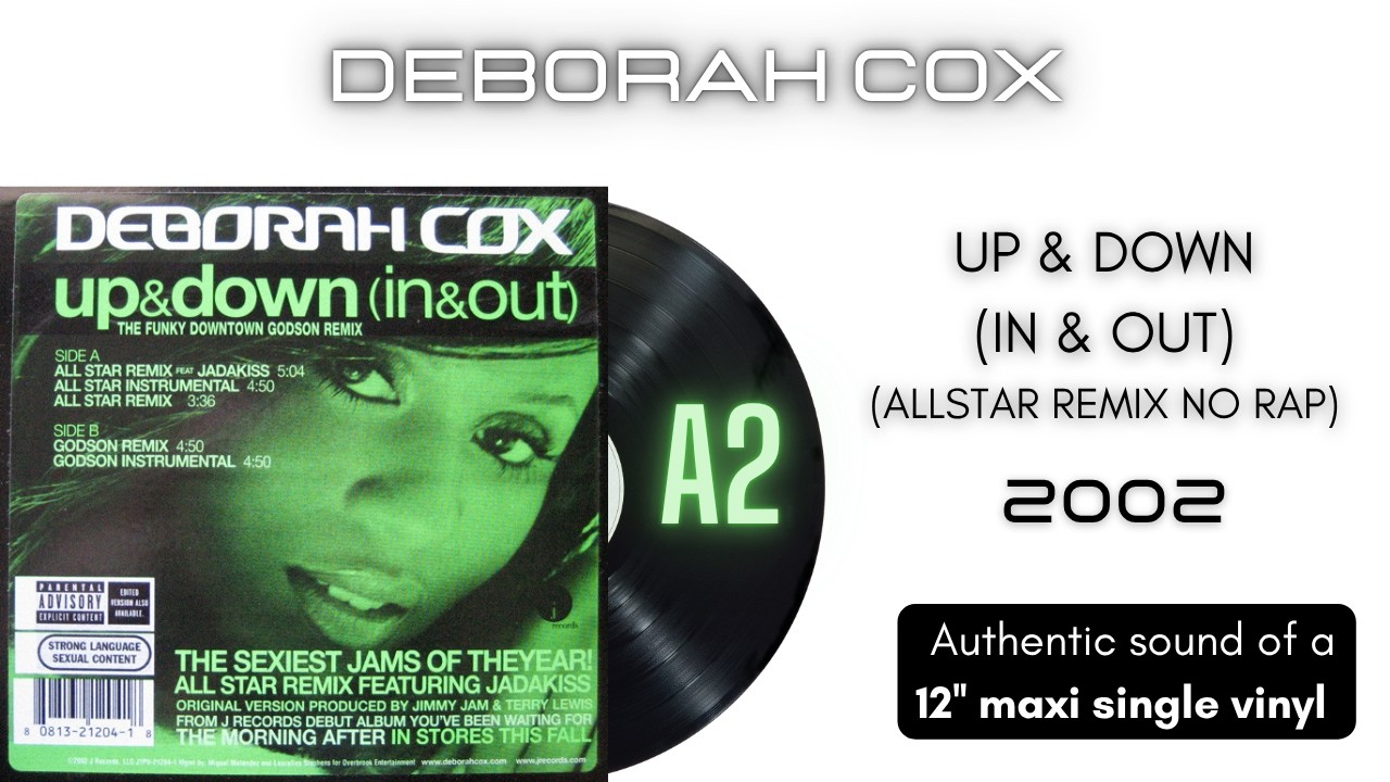洋楽 Deborah Cox Up & Down (in & out) LP 👉📀 Deborah Cox - Up & Down (In & Out) (Allstar Remix No Rap