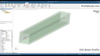 011 Ansys WorkBench Mechanical - SpaceClaim™: How to Edit Beam Profile, Beam Parameterization l Tips