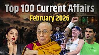 February 2026 important current affairs | 100 important MCQ | Current Affairs 2026