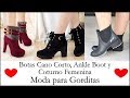 Botas Cano Corto, Ankle Boot y Femenina✿MODA PARA GORDITAS♥