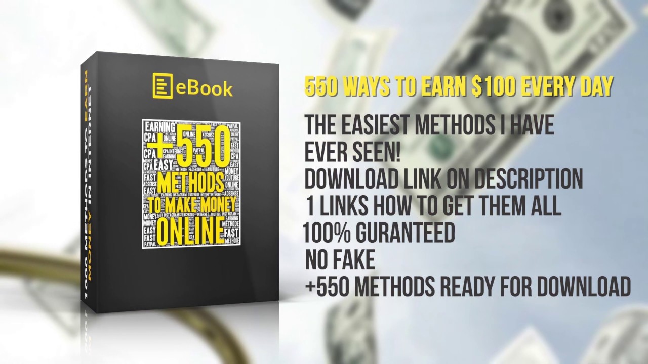 550 legit methods to make money online - best way to make money online