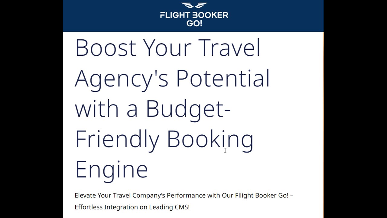 FlightBooker Go! YouTube