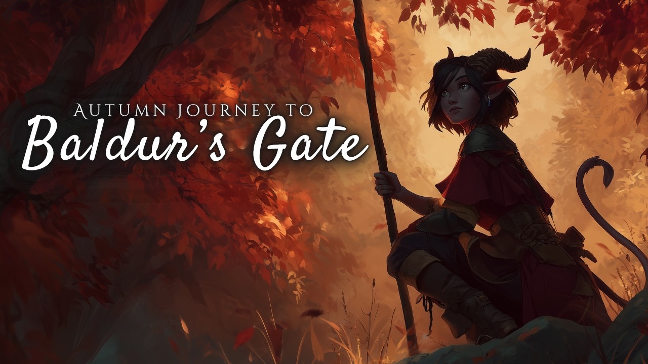 Autumn Journey to Baldur's Gate | 8h of D&D Fantasy Music | Peaceful Sleep Music
