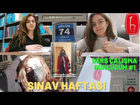 NÖROLOJİ SINAV HAFTASI VLOG | Ders Çalışma Günlüğüm | 2 Günde 600 Sayfa | #Hacettepelikız