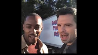 Whos kids are these? #anthonymackie #sebastianstan #shorts #tommylee