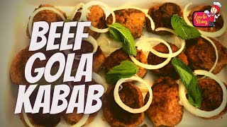 How to make Perfect Restaurant Style Beef Gola Kabab || Recipe in Hindi/Urdu by Zaiqe Ke Rang.