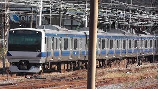 【電笛あり】E531系K474編成　いわき駅付近での入れ替え作業！