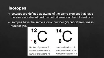 2.1 Isotopes (SL)