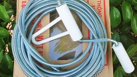 Cuộn dây thông tắc đường ống hàng như video