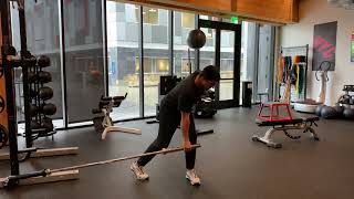 Landmine Rotational Lift To Push Press