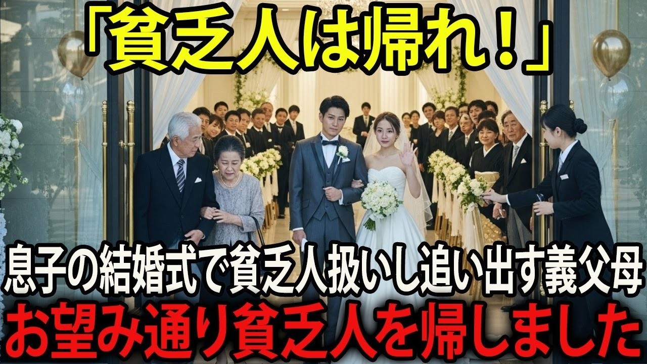 「お前の居場所はない」息子の結婚式に貧乏人扱いする嫁両親。その後、地獄絵図が展開