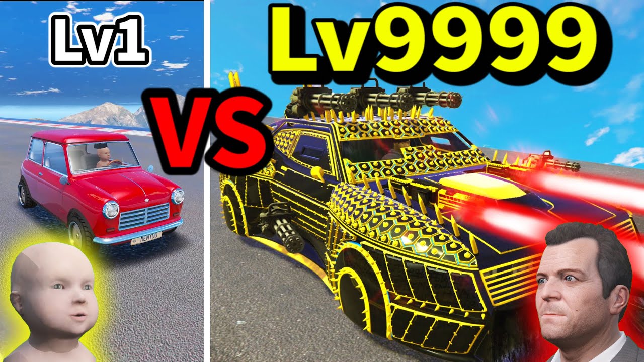 Gta5 世界最強のチート車lv9999を作ったら強すぎてヤバい チート最強車チャレンジ Mrすまない グラセフ Youtube