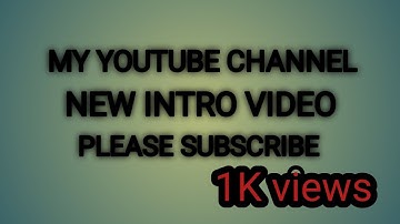 MY YOUTUBE CHANNEL NEW INTRO VIDEO #TECHSTACK#TECHSTACK