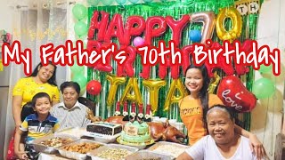 My Father's 70th Birthday Preparation and Celebration | BlissfulSher