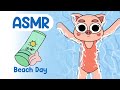 Beach Day to get away from thoughts (ASMR ANIMATION)